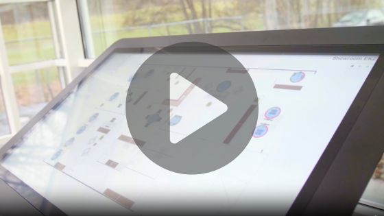 Arbeitsplatzbuchung TouchDisplay