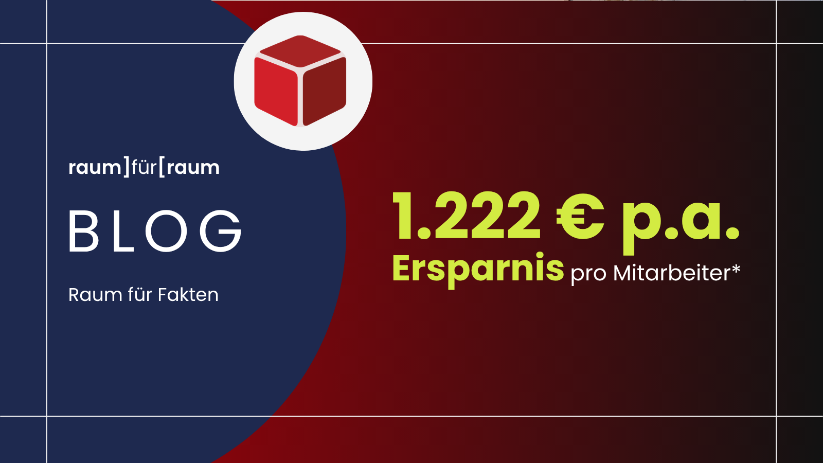 1.222 Euro p.a. Einsparung pro Mitarbeiter