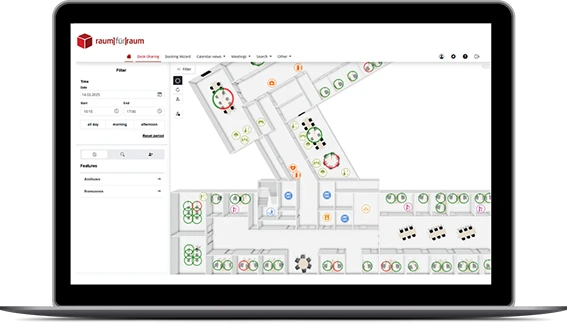 Software für Arbeitsplatzbuchung und Raumverwaltung